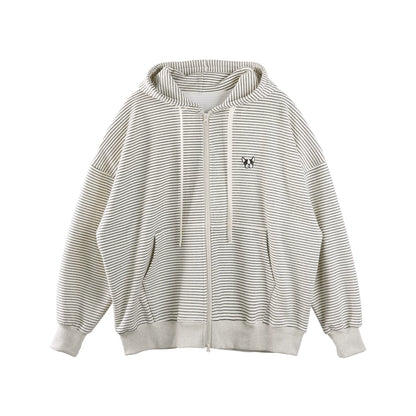 Off-White Striped Hooded Jacket Set-Up