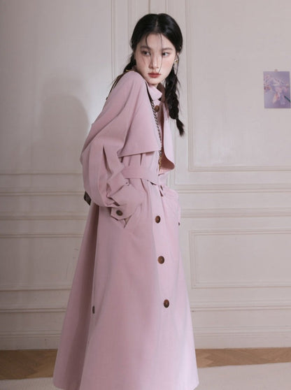 classic wool fabric trench coat