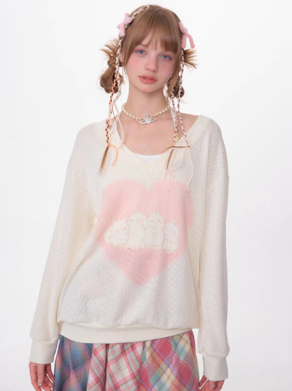 Love Bunny Knitted Out Sunscreen Top