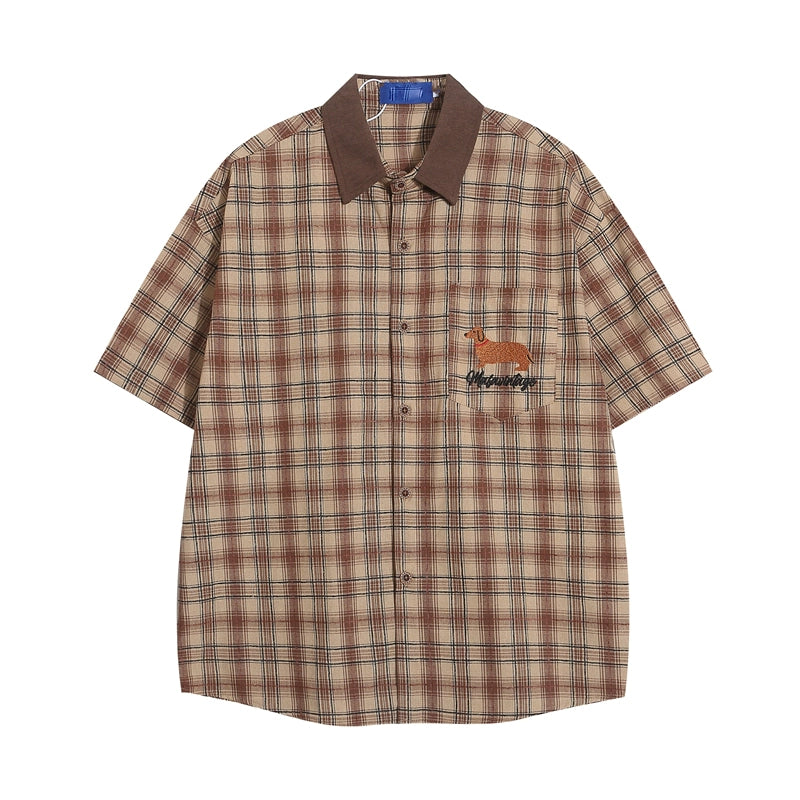 Retro Maillard Plaid Shirt