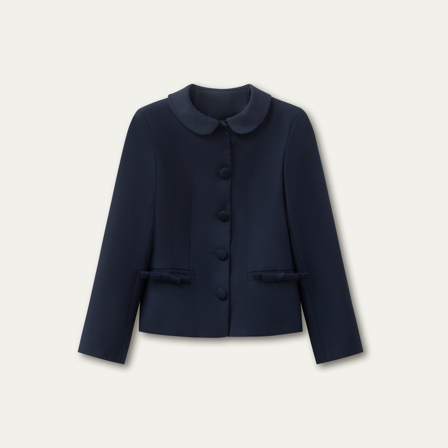 Twilight Blue Vintage Doll Collar Suit Skirt Set-Up