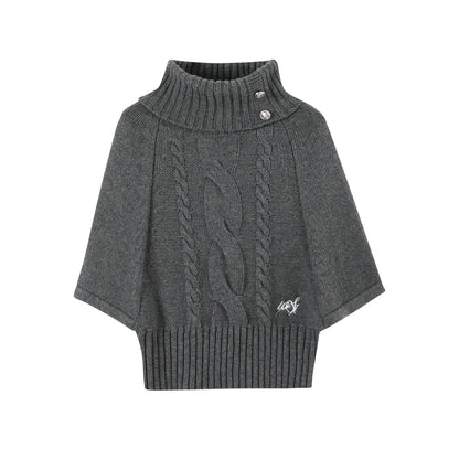 Silver Button Knitwear Dress Set-Up