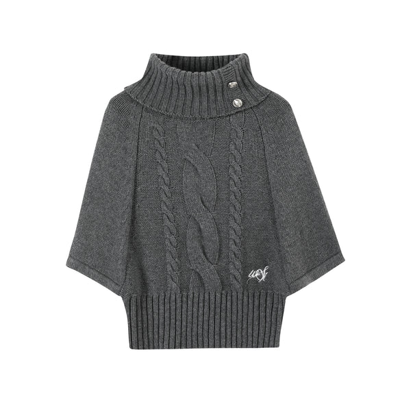 Silver Button Knitwear Dress Set-Up