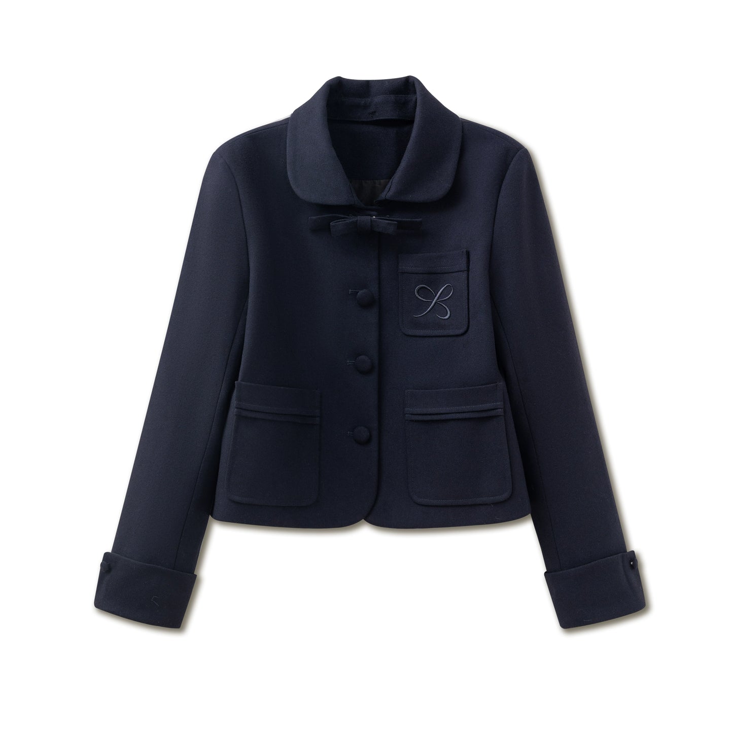 Navy Youth College Tweed Girl Set-Up