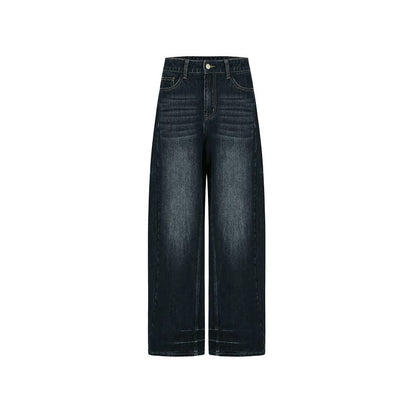 Washed Whiskered Denim Pants