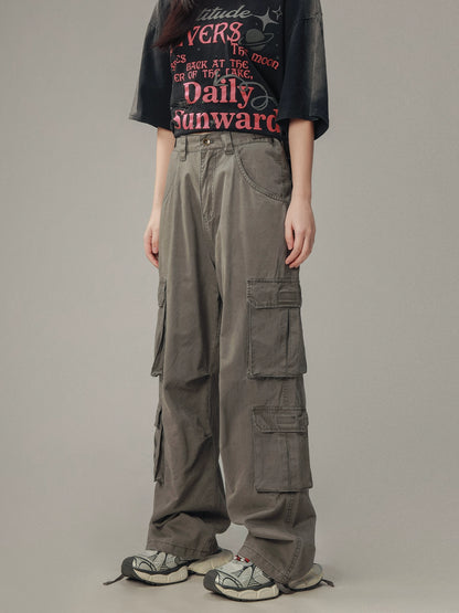 Retro Multi-Pocket Pants