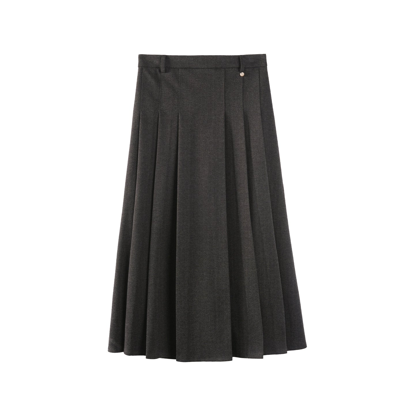 French Woolen Pleated Skirt
