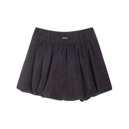 Brushed Flower Bud Culotte Pants