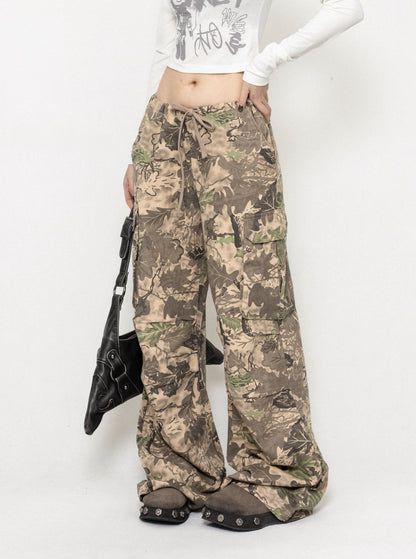 Retro Camouflage Cargo Pants