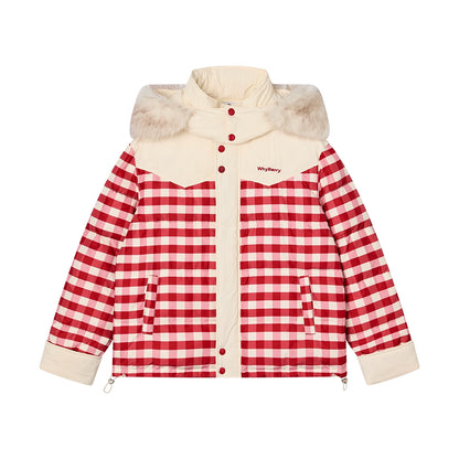 Warm Cotton Check Jacket