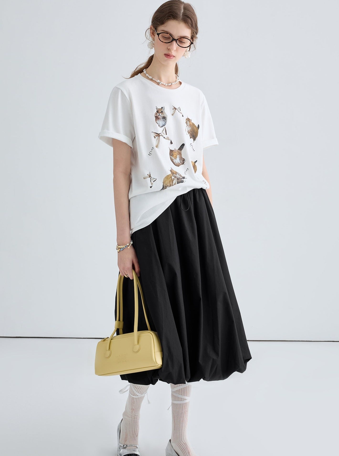 Temperament Versatile Design Cloud Bud Skirt