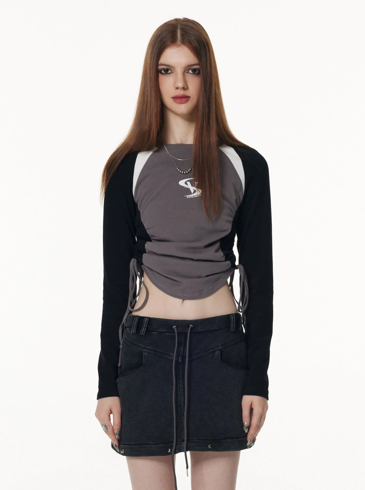 Slim Long Sleeve Short T-Shirt