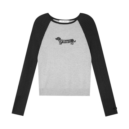 Wool Fair Isle Dachshund Top