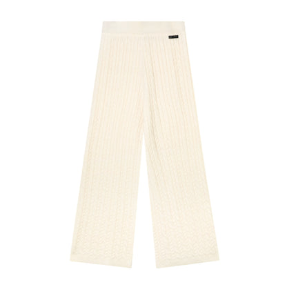 Wool Blend Hooded Knit Set-Up