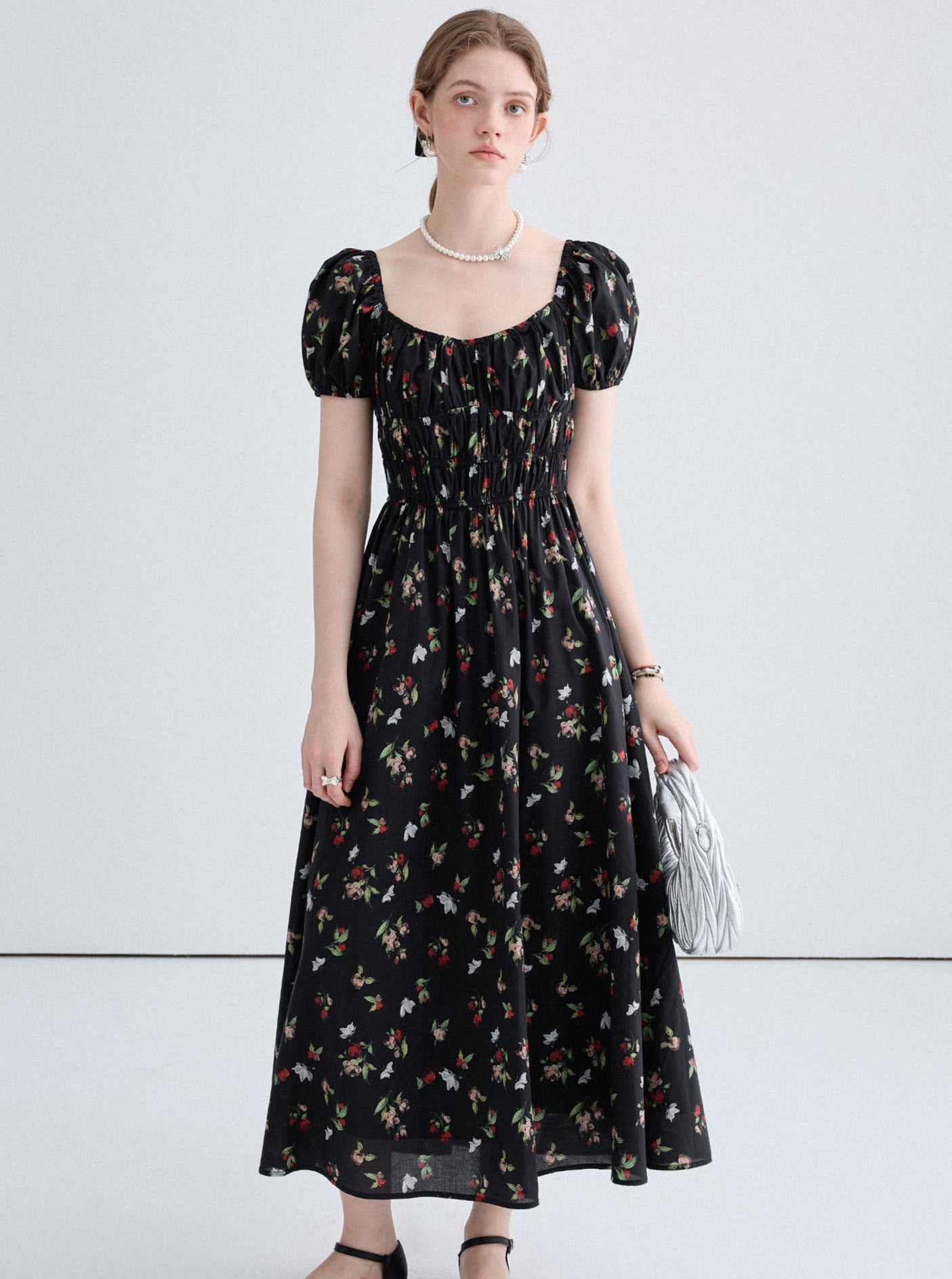 Reduction French Long Dress