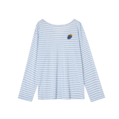 Sunshine Stripes Long Sleeve Smock