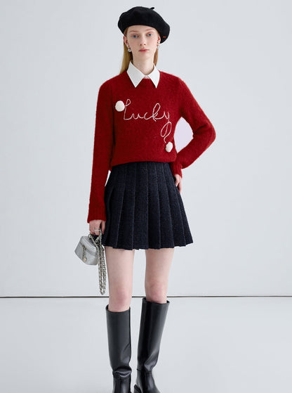 Christmas Red Knit Sweater