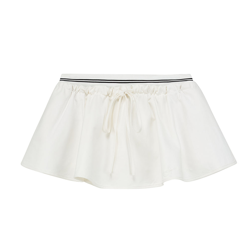 Vintage Embroidered Cropped Skirt