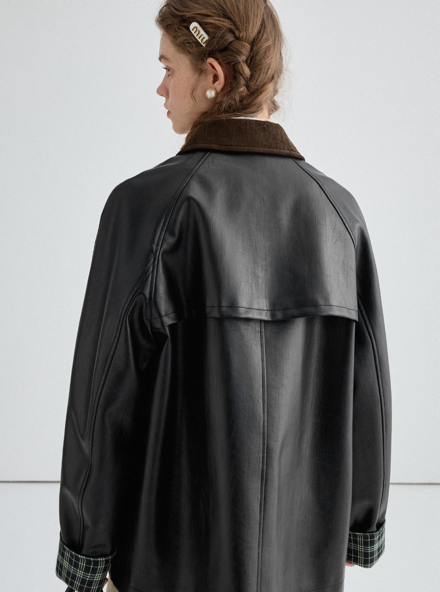 Black Leather Fashion Jacket