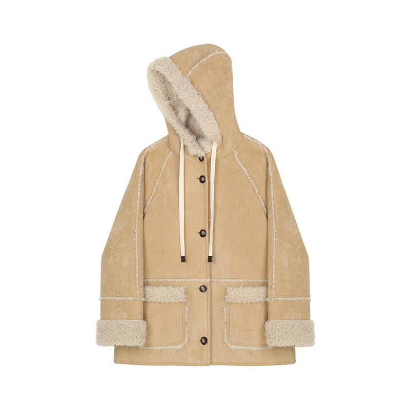 Thickened Warm Hooded Coat