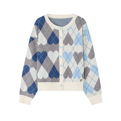 Vintage Diamond Plaid Sweater