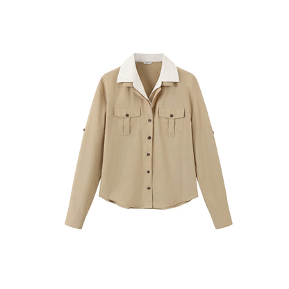 Fake Two-Piece Lapel Shirt