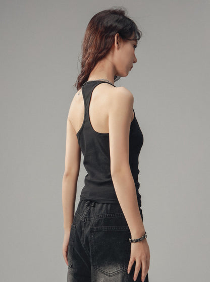 Embroidered Camisole Vest Top