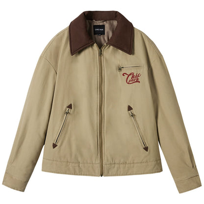 Retro Embroidered Cotton Jacket