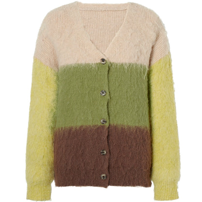 Vintage Lazy V-Neck Cardigan