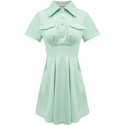 College Style Green Dress