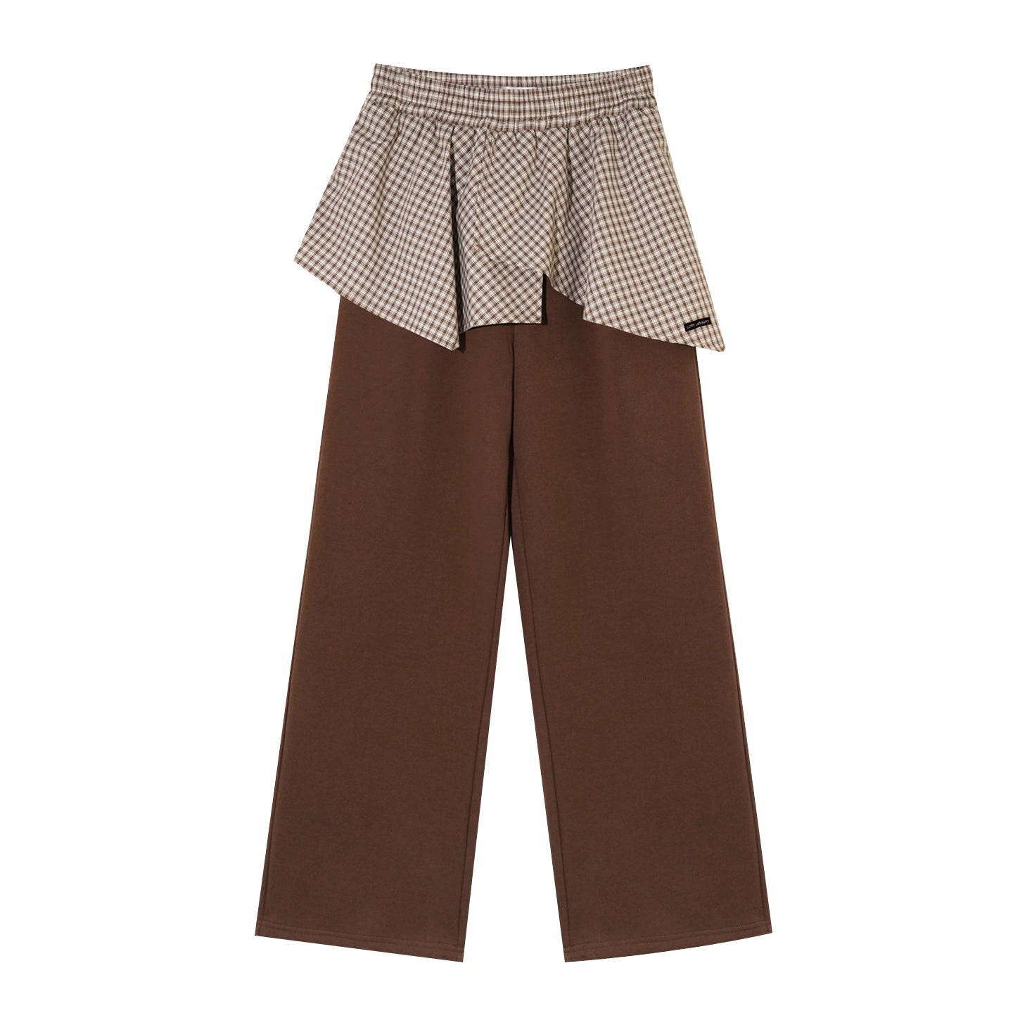 Patterned Patchwork Hooded Sweatshirt Set-Up