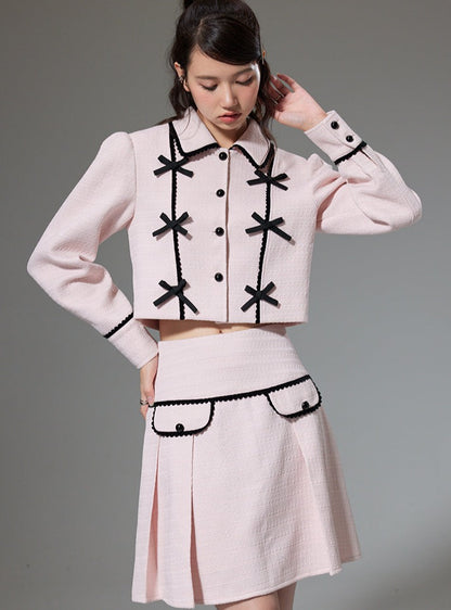 Jacket High Waist Skirt Two-piece Set