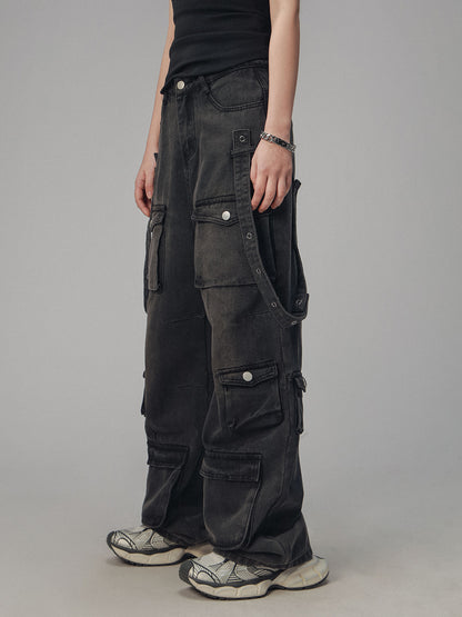 American Wash Distressed Jeans-Hose