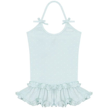 Mint Candy Lace Polka Dot Top