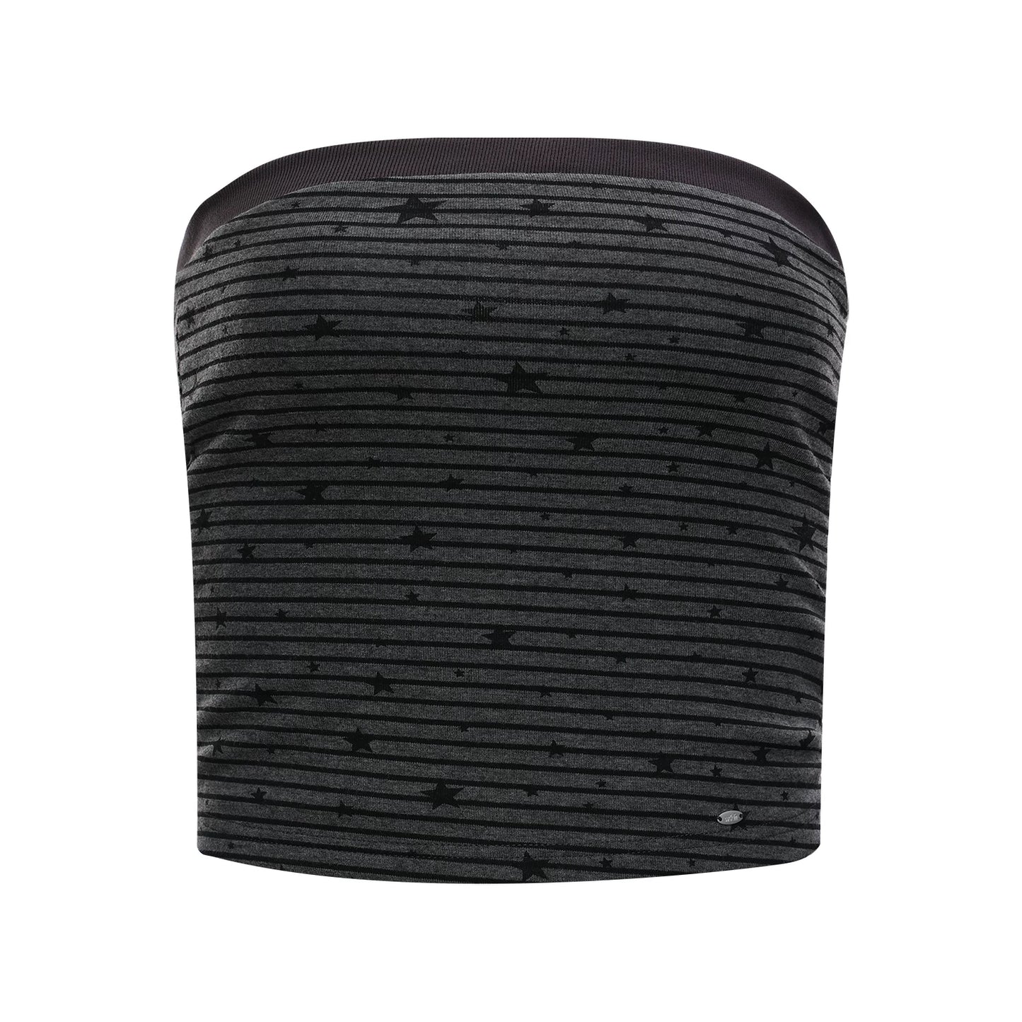 Star Print Striped Tube Top Set-Up