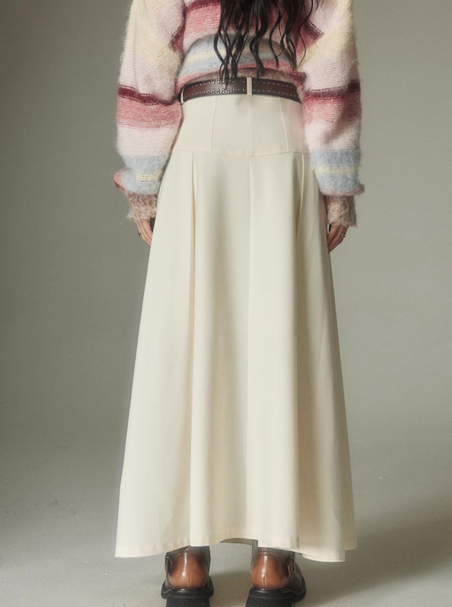 A-line versatile long skirt