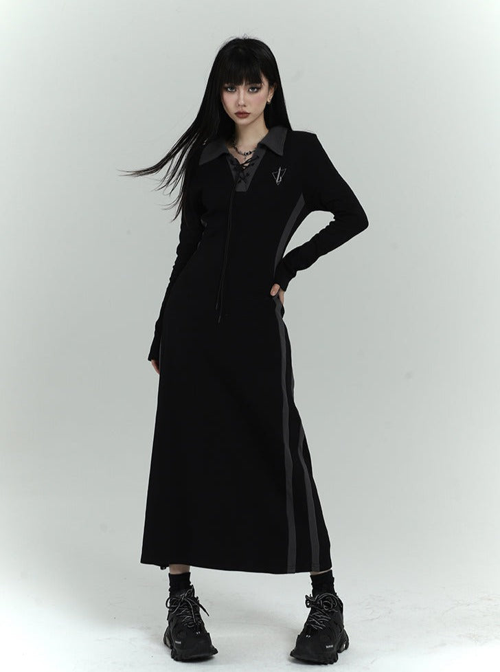 Ghost Girl Black Long Skirt Dress