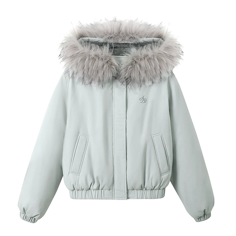 Cotton Fur Hood Winter Jacket