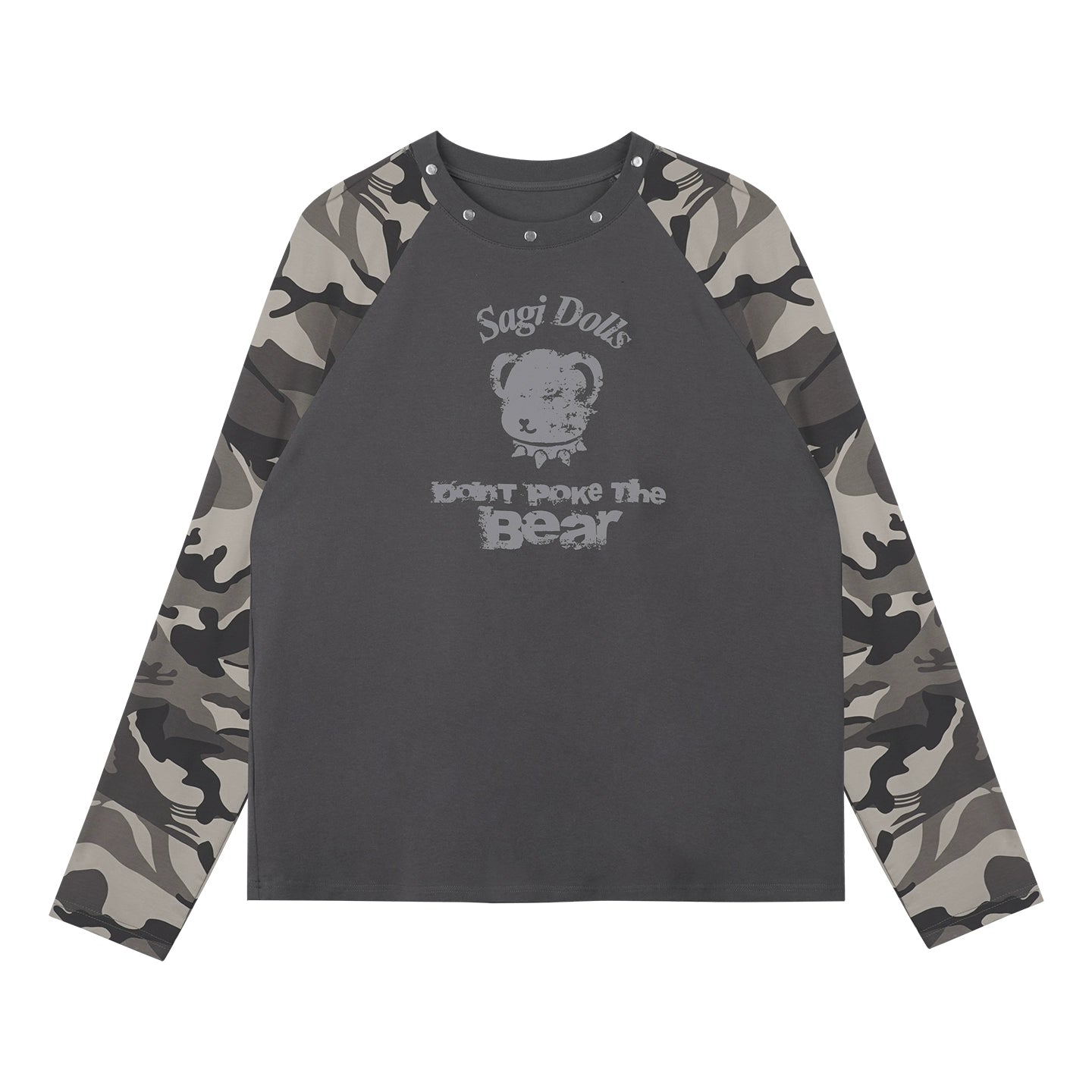 Autumn Style Gray Raglan Top