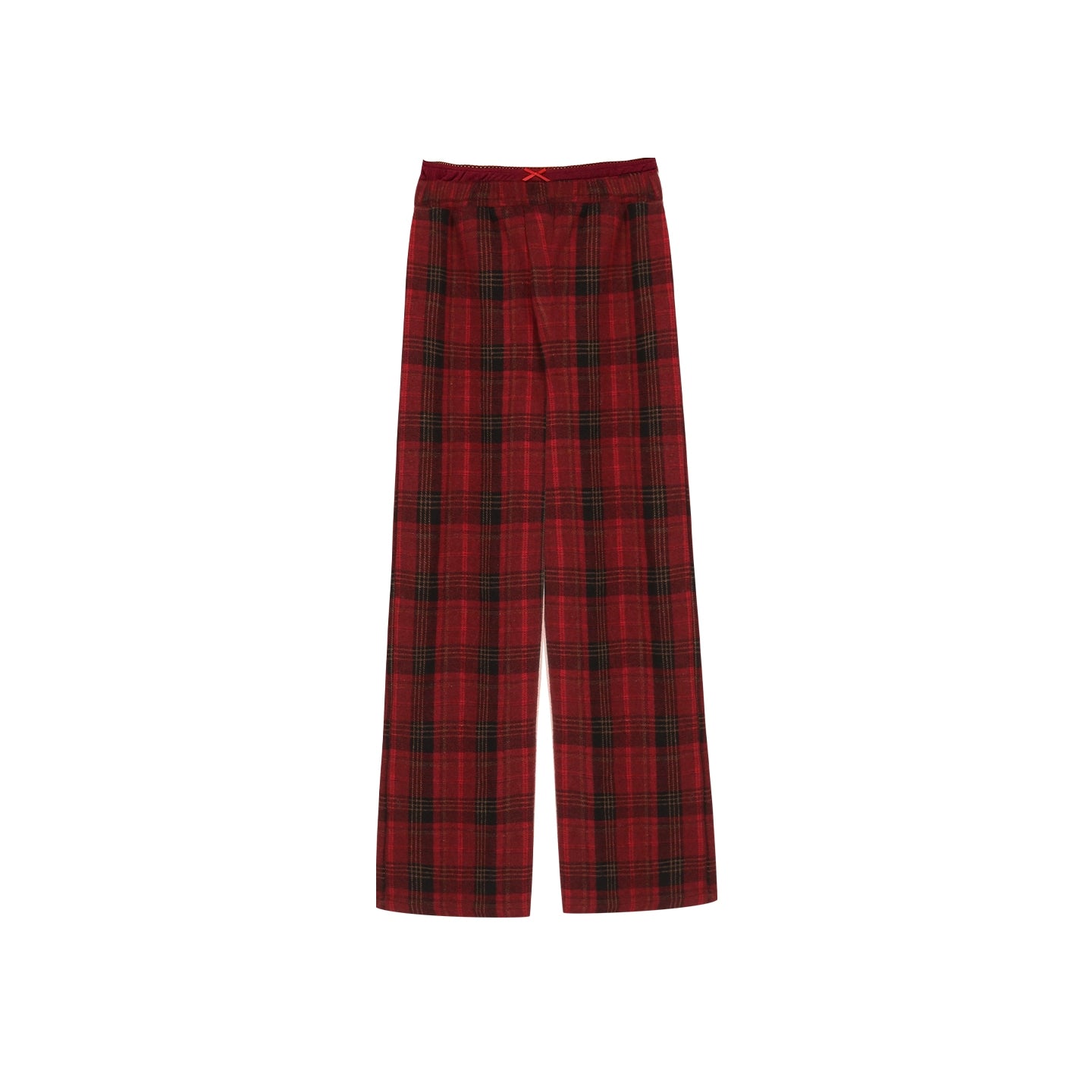 Red Winter Casual Pants
