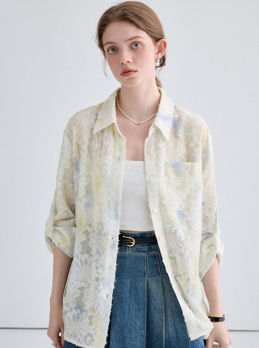 Gradient Jacquard Shirt