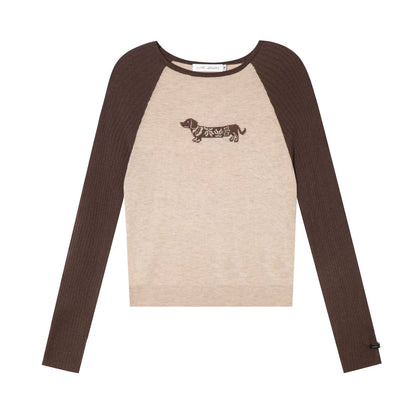 Wool Fair Isle Dachshund Top