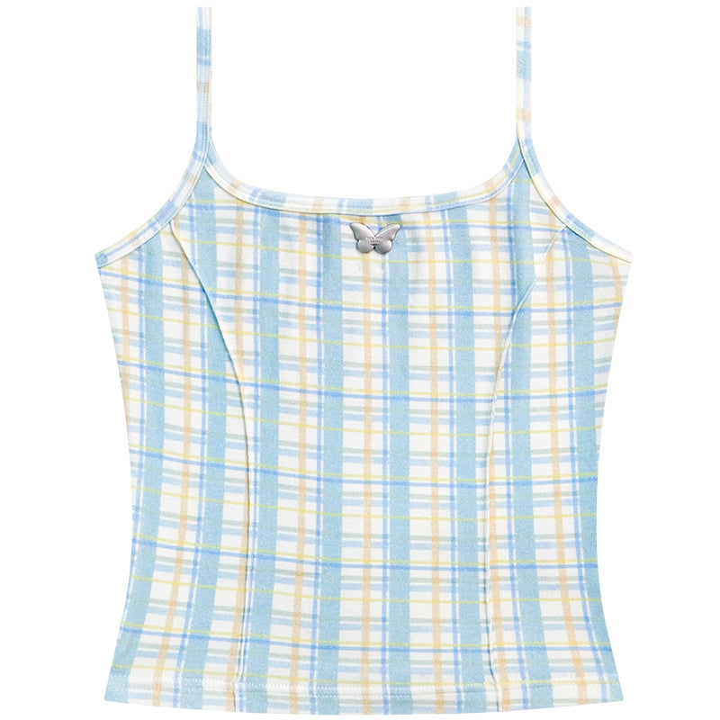 Retro Spice Girls Plaid Camisole