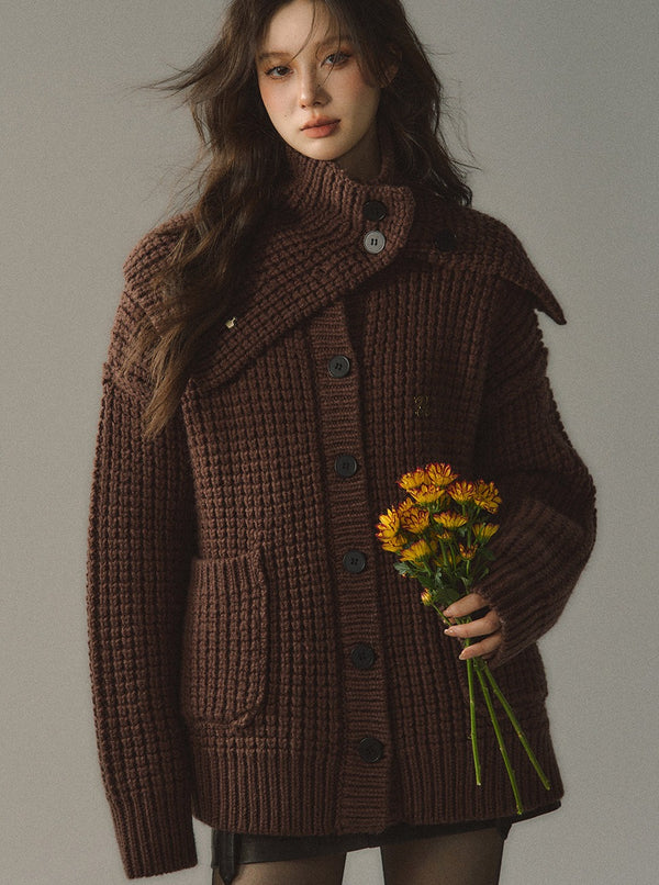 Loose Knitted Cardigan Jacket