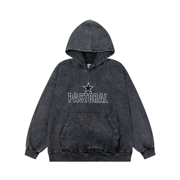 American Vintage Washed Tie-Dye Hooded Sweatshirt