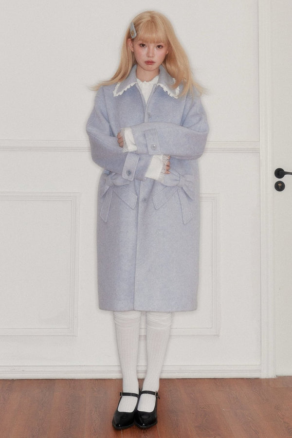 Temperament Gray Dropped Shoulder Coat