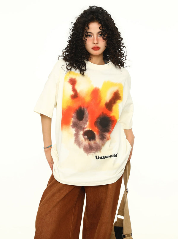 Street Graffiti Print Trendy T-Shirt