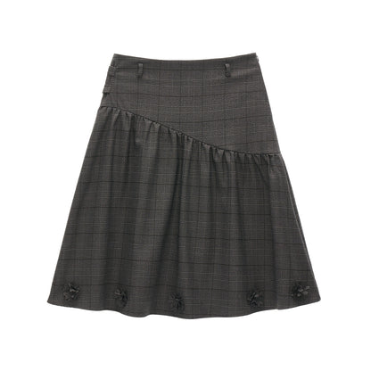 Flower High-End Mid-Length Skirt