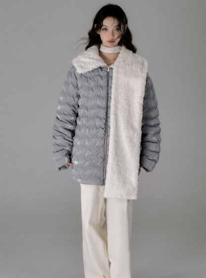 Fur Loose Cotton Fleece Jacket