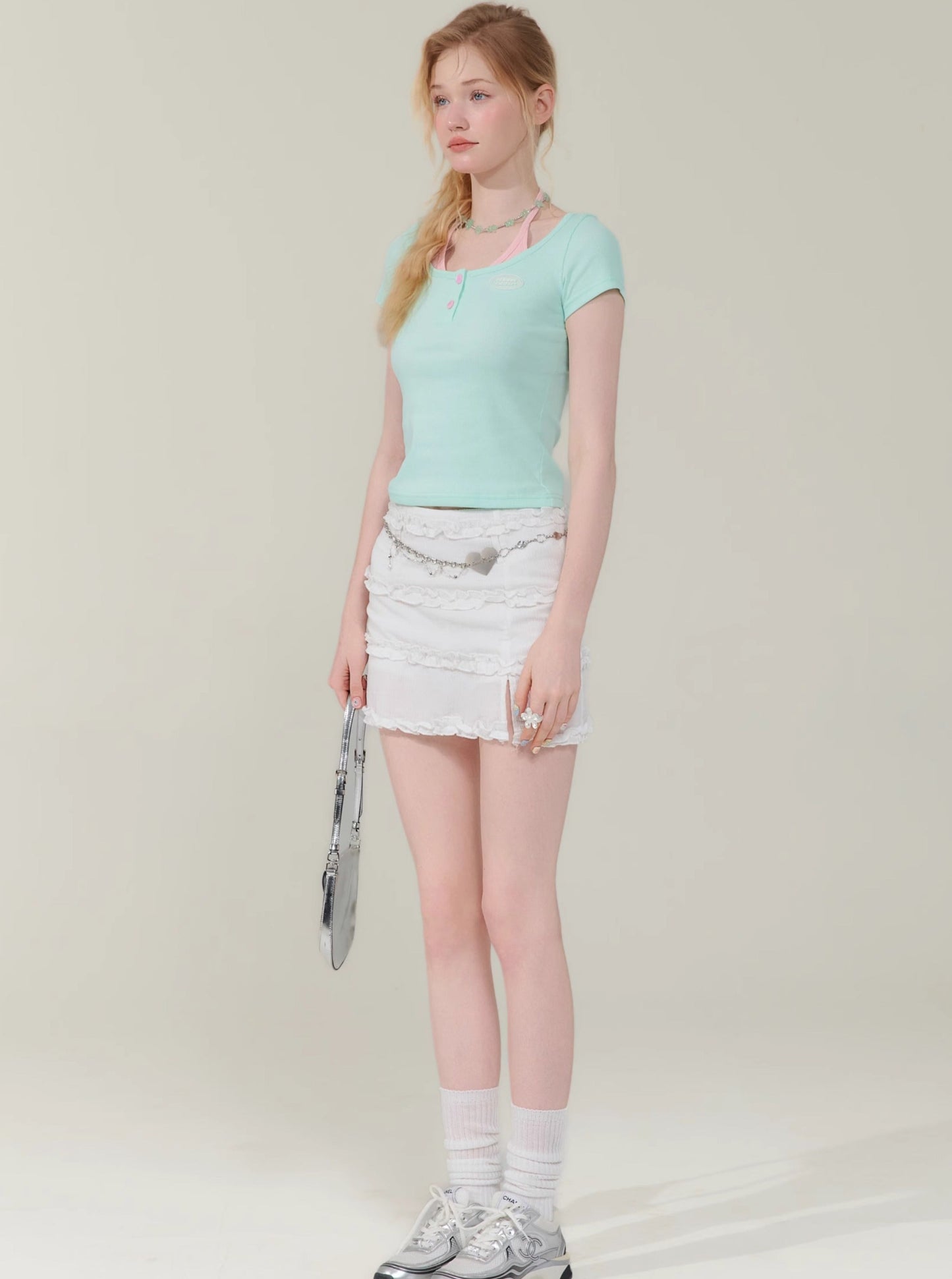 Summer Retro Halterneck Crop Top